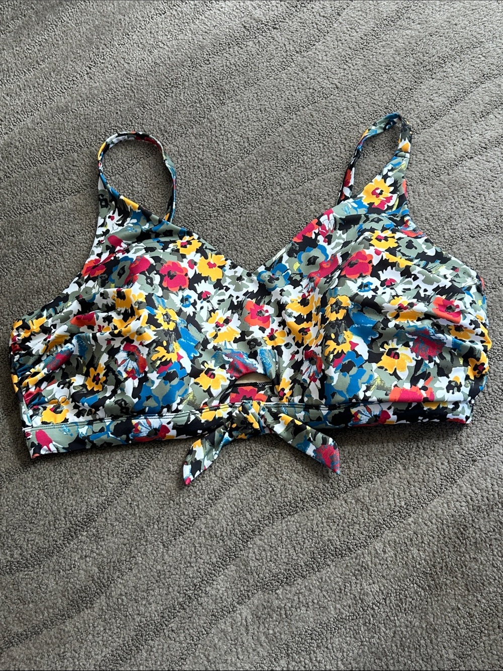 Cacique SWIM Bikini Top Only Hazy Field Print Size 24 - Picture 2 of 7